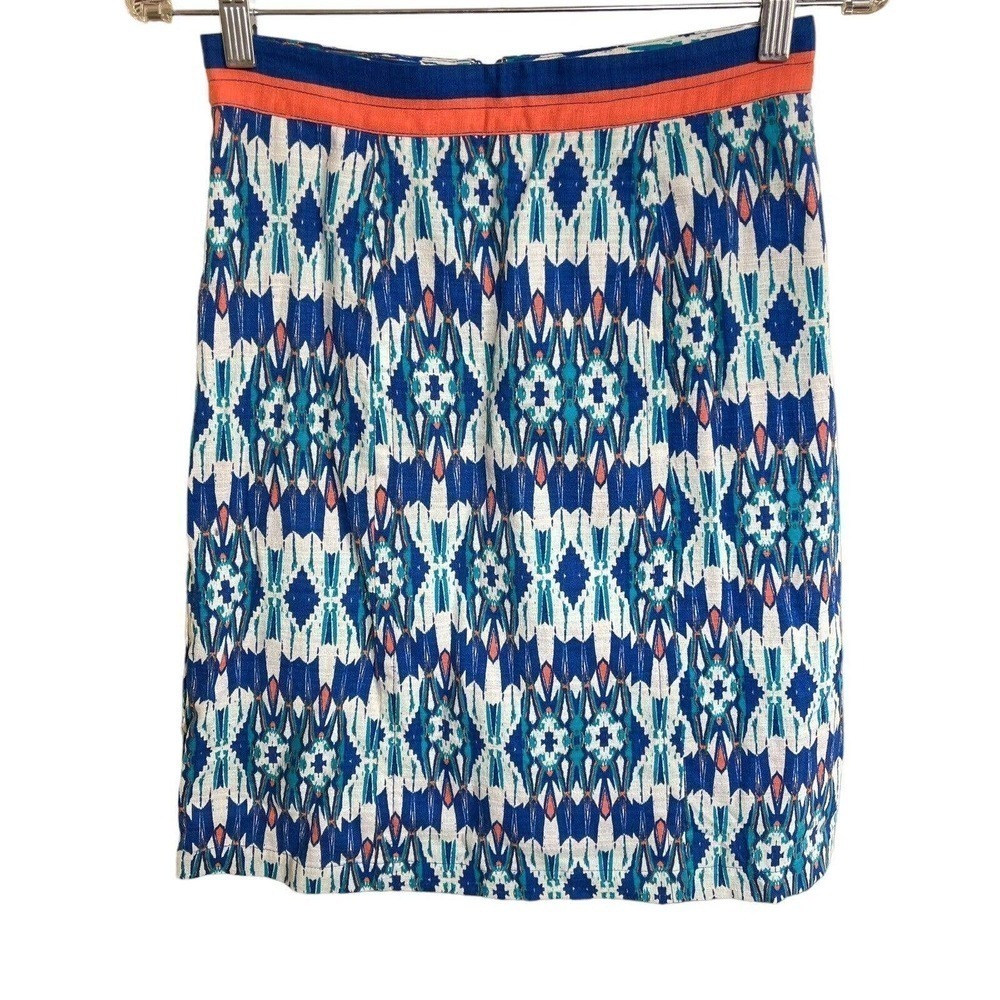Anthropologie Plenty by Tracy Reese Women's Multicolored Mini Pencil Skirt Sz 2